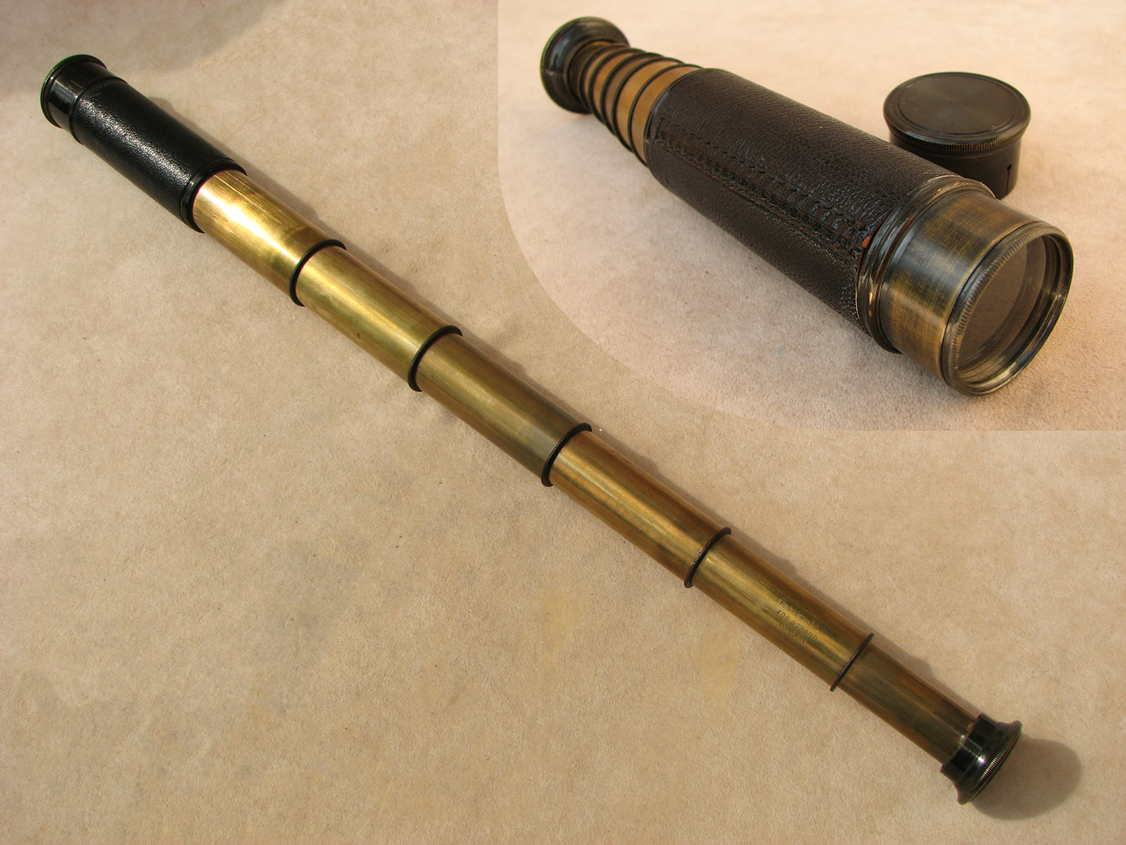 J.H. Steward 6 draw pocket telescope 'The Naturalist' circa 1920
